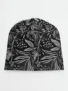Детская шапка / Флора | Черно Белая