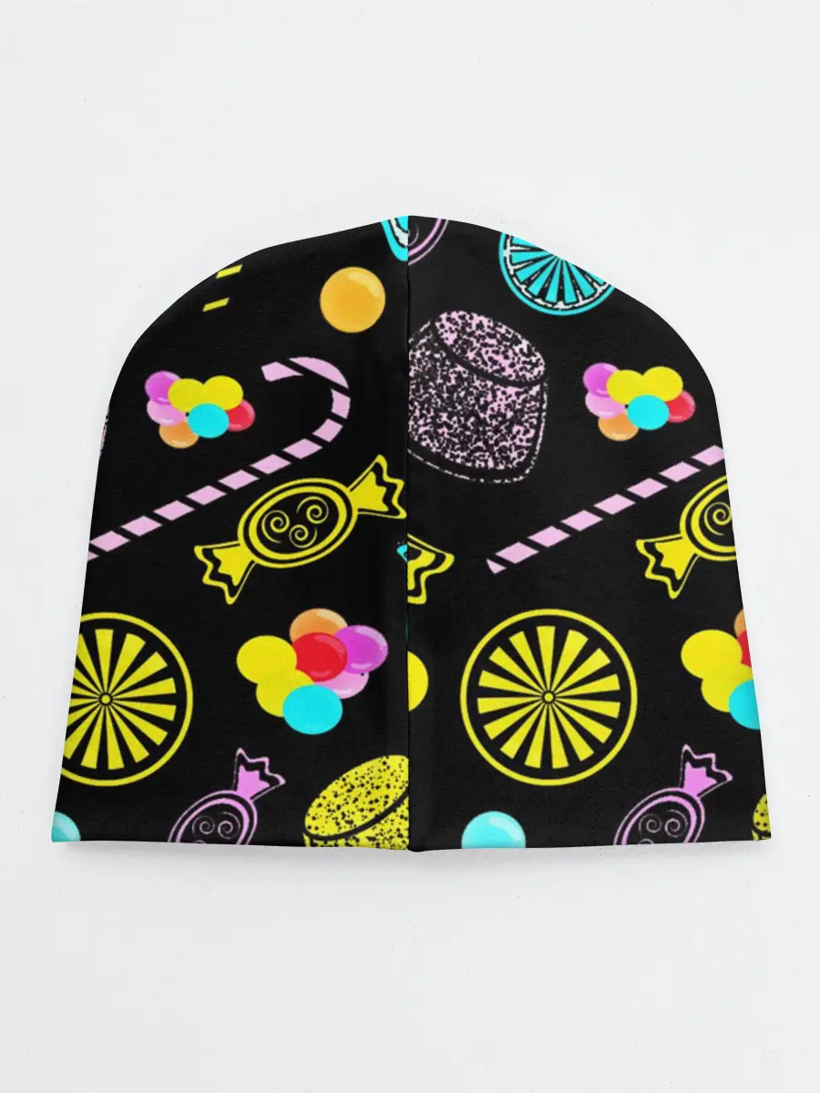 Детская шапка / Винсмок Санджи. Фон со сладостями