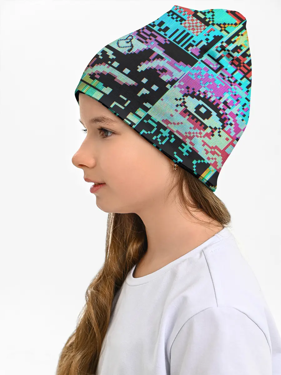 Детская шапка / ГЛИТЧ / GLITCH ЗАСТАВКА