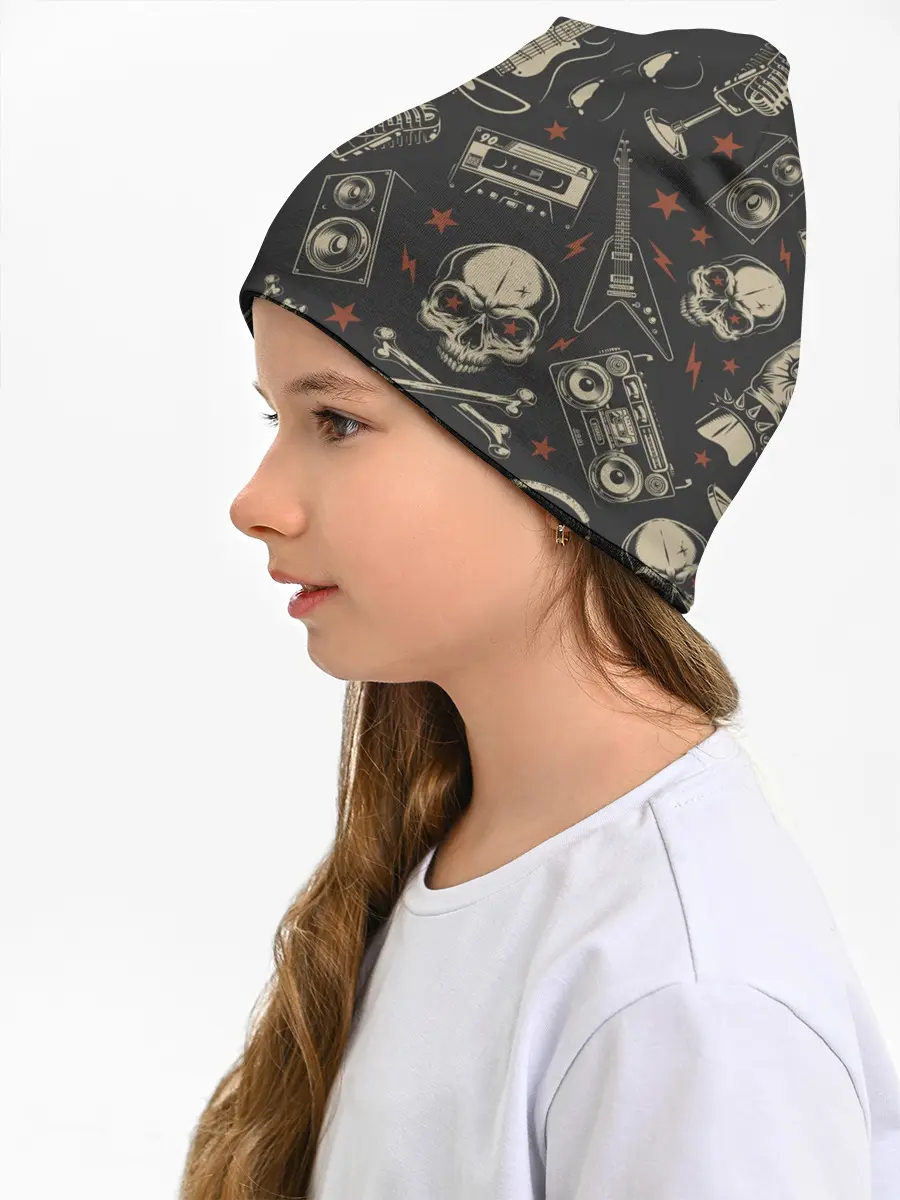 Детская шапка / Spotify Рок Черепа