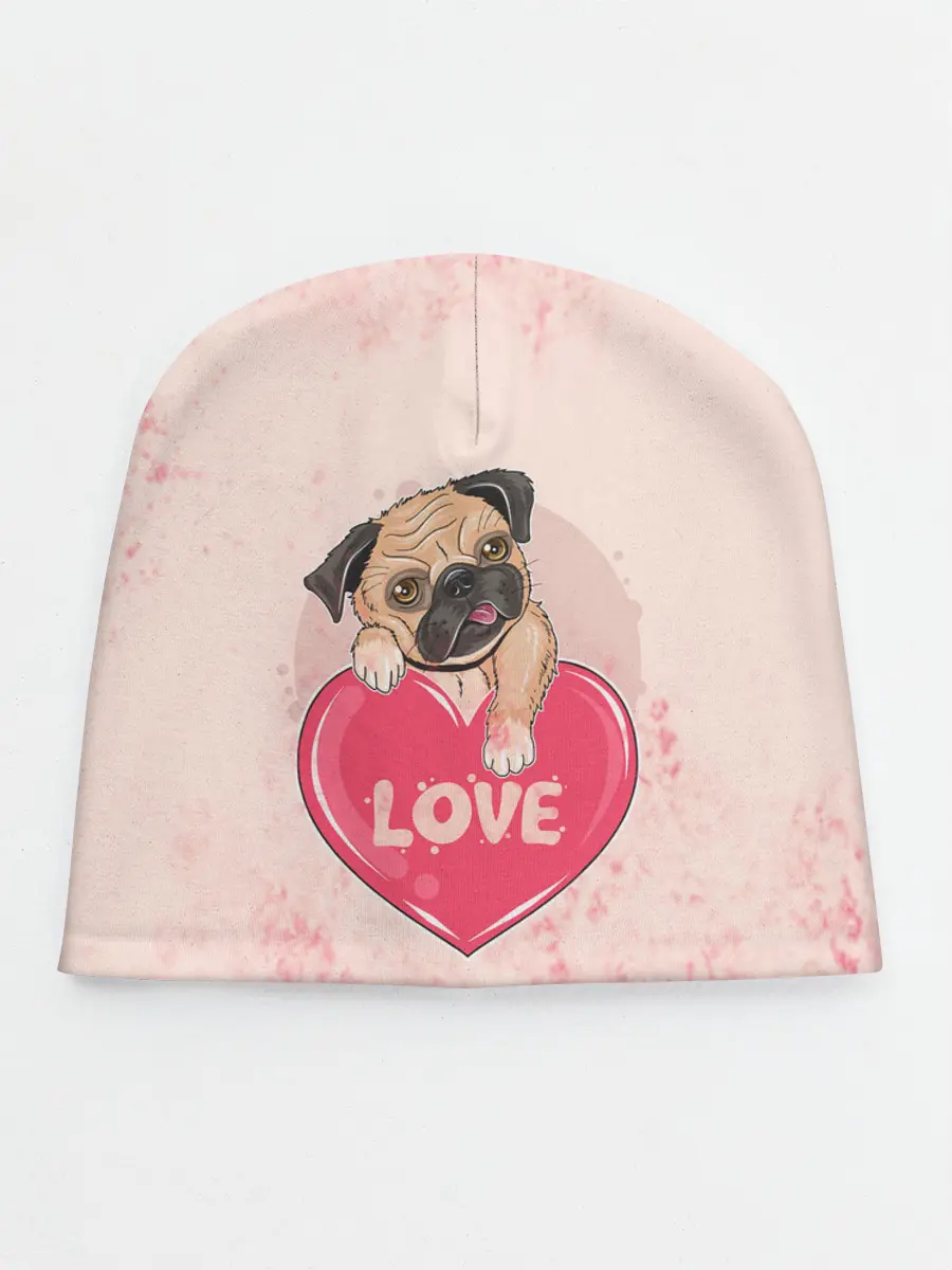 Детская шапка / Love Pug | Люблю мопса