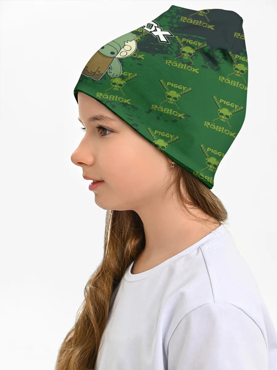 Детская шапка / Свинка Пигги из Roblox