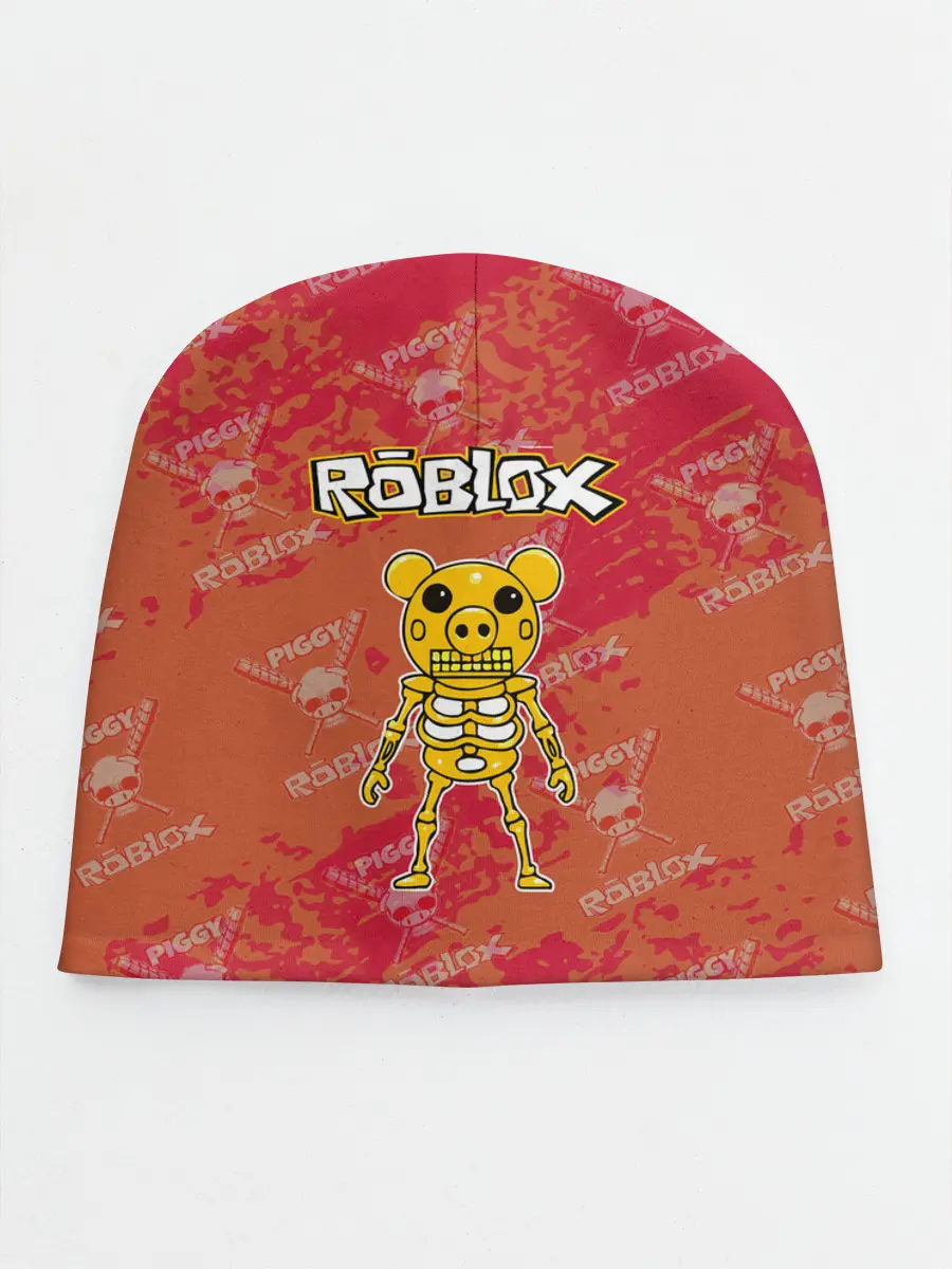 Детская шапка / Свинка Пигги из Roblox