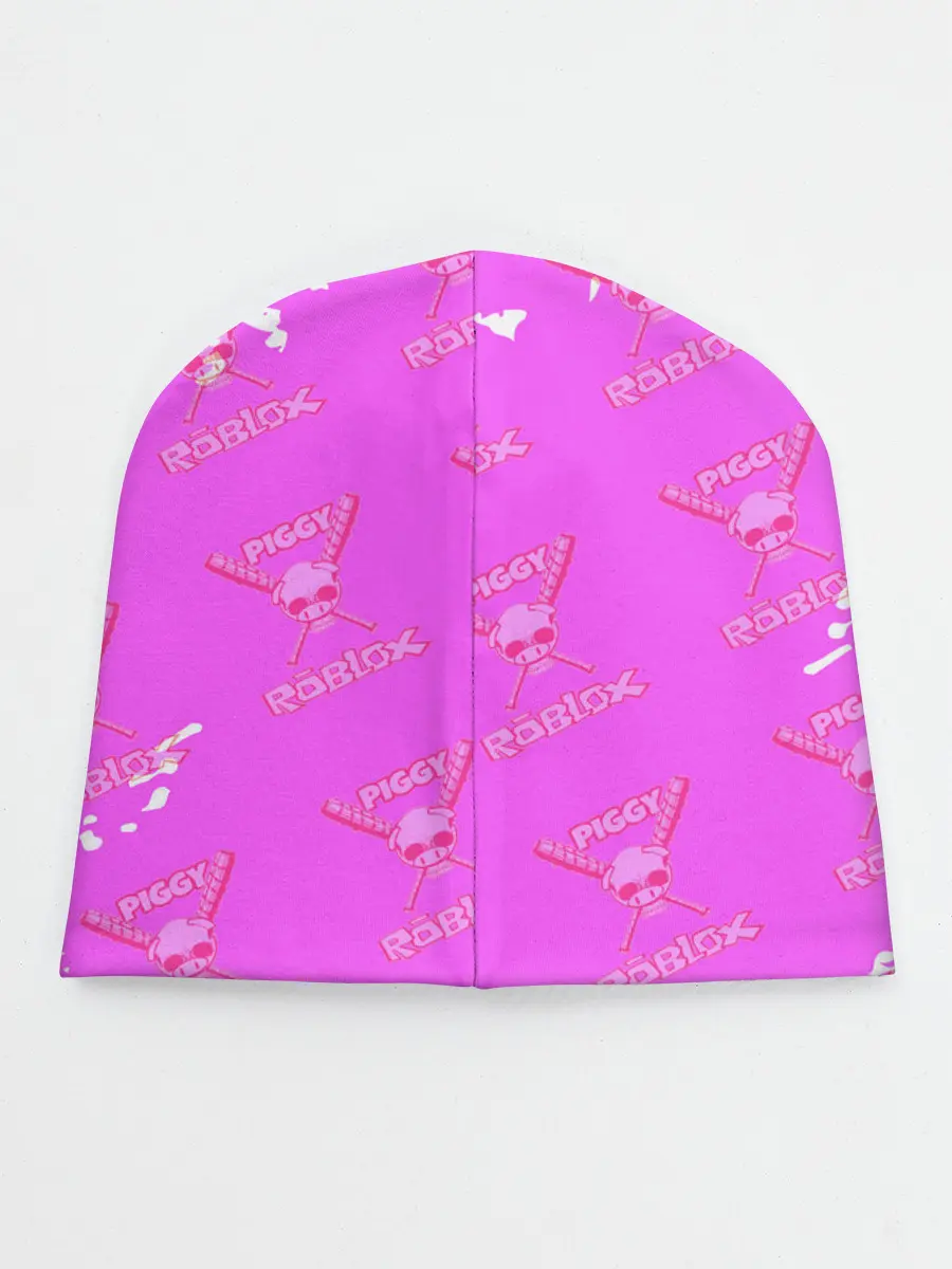 Детская шапка / Свинка Пигги из Roblox