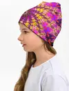Детская шапка / НЕОНОВЫЙ РОЗОВЫЙ ФРАКТАЛ