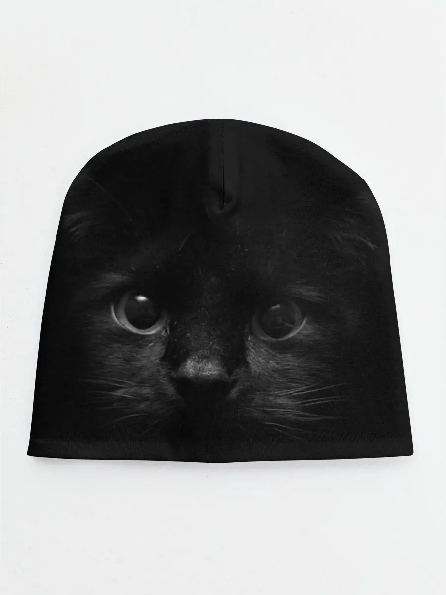 Детская шапка / Чёрный кот