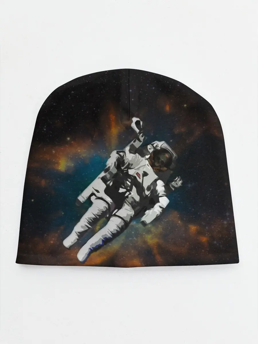 Детская шапка / Космонавт в космосе