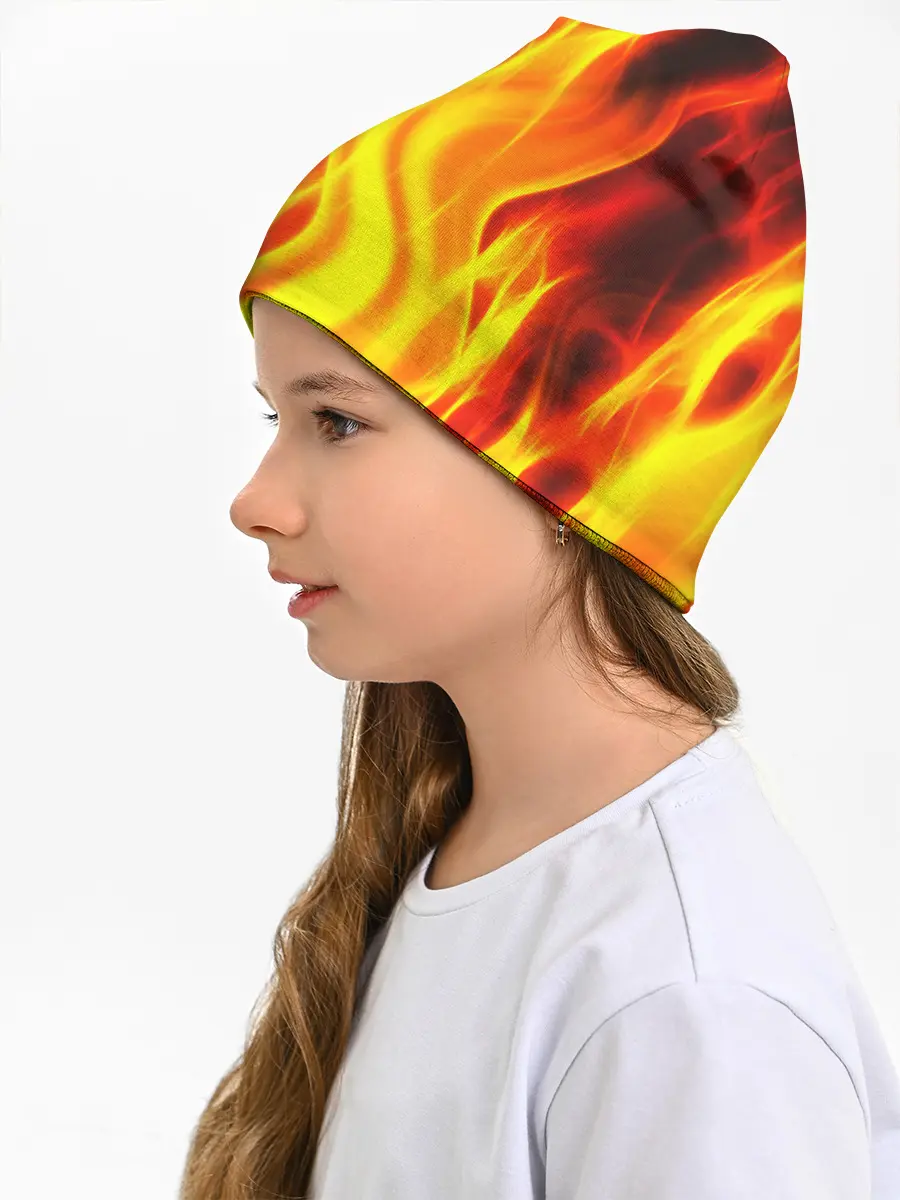 Детская шапка / Неон Огонь