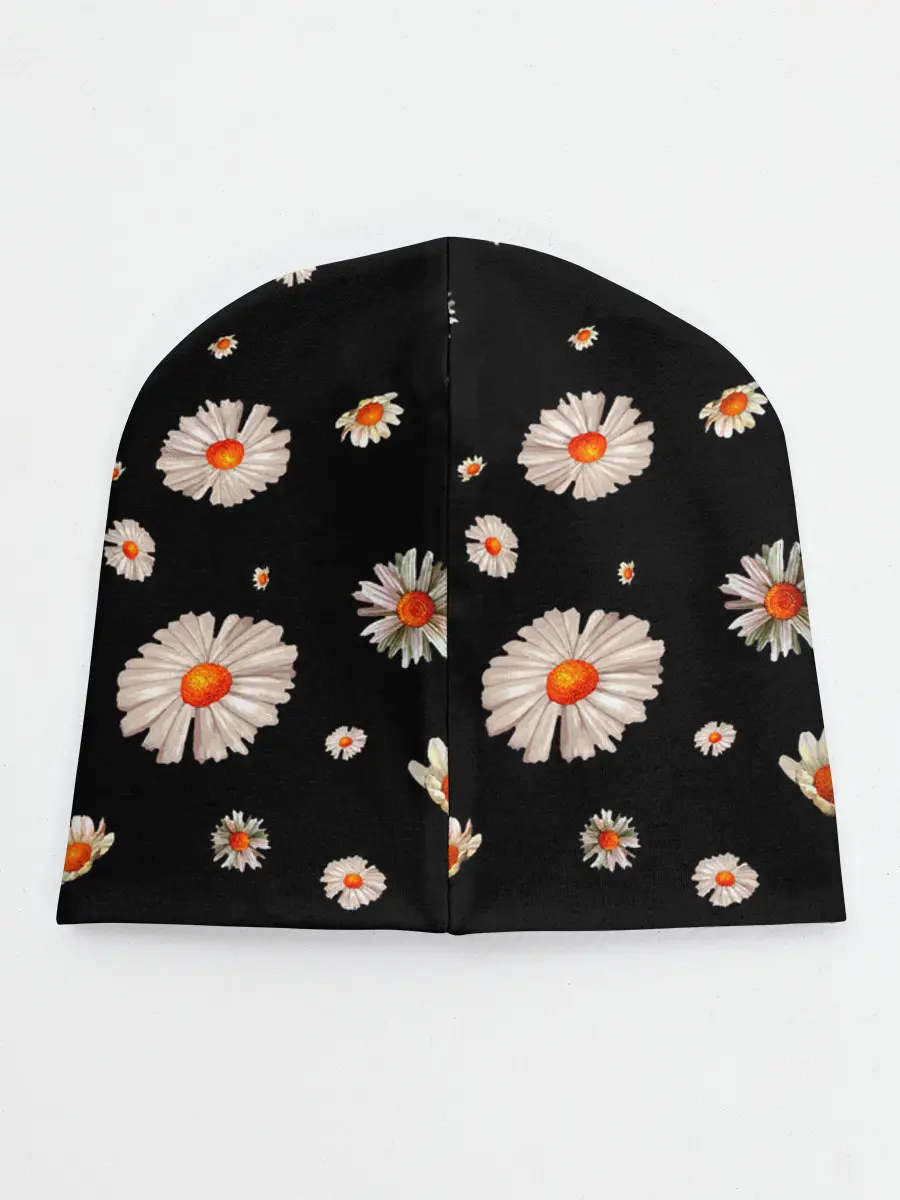 Детская шапка / Ромашки в ночи