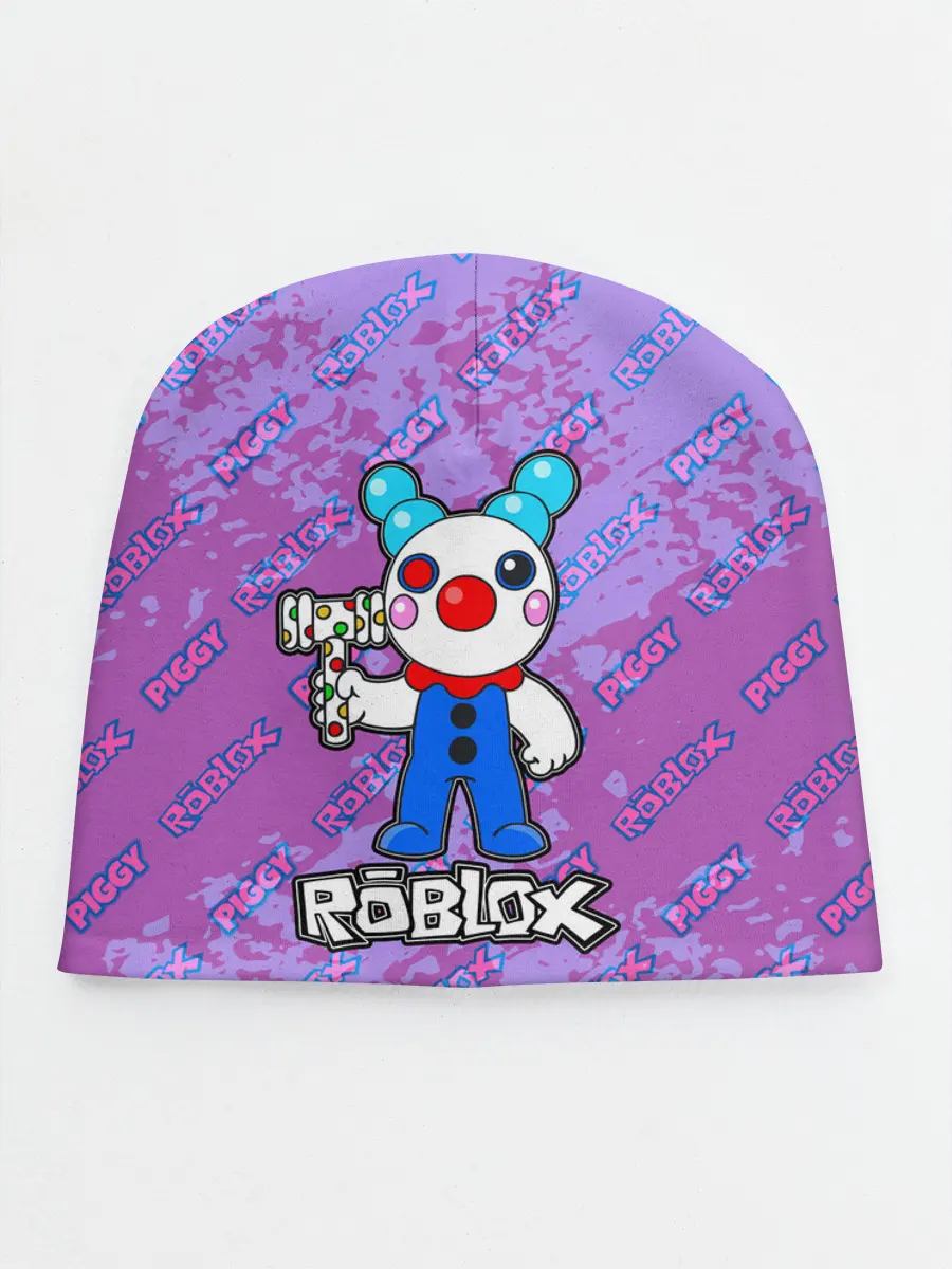 Детская шапка / Свинка Пигги из Roblox