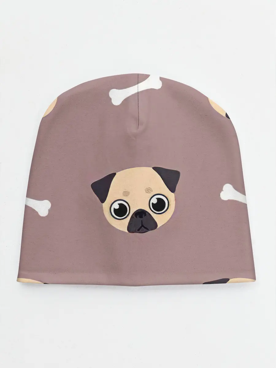 Детская шапка / Мопсины мордашки