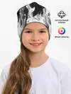 Детская шапка / ЧЕРНО БЕЛЫЙ ОГОНЬ