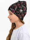 Детская шапка / Черепа и розы