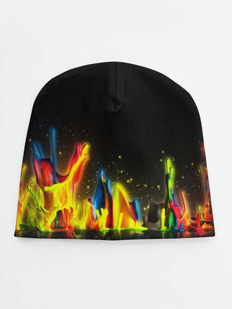 Детская шапка / КРАСКИ В НЕОНЕ