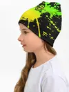 Детская шапка / KILLA зеленые брызги