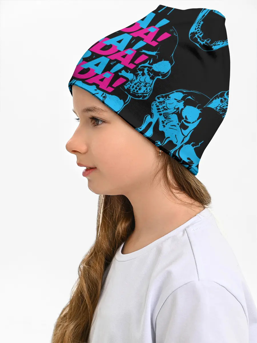 Детская шапка / Ора Муда синие черепа