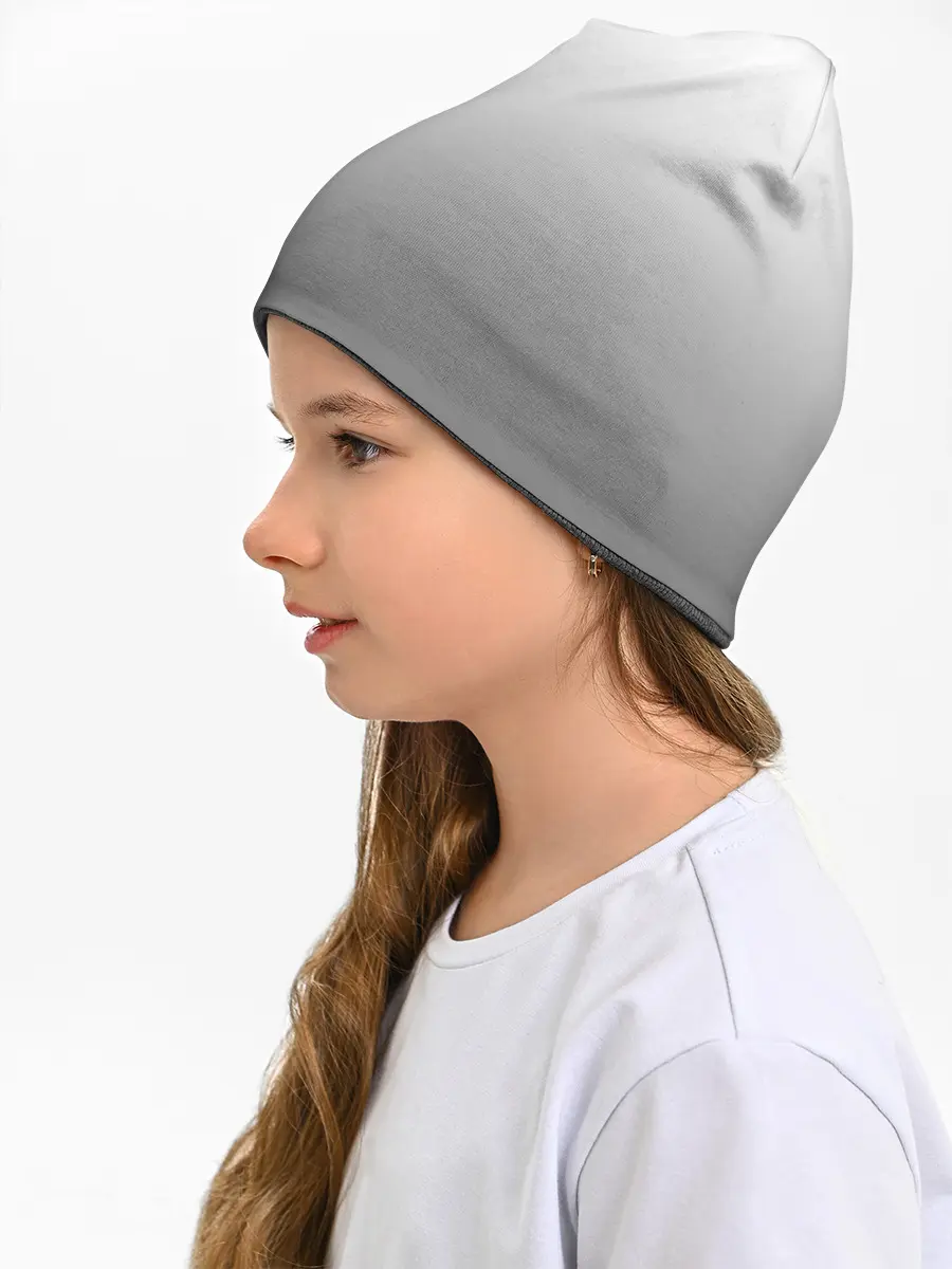 Детская шапка / Черно-белый градиент