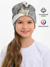 Детская шапка / Волк и снег