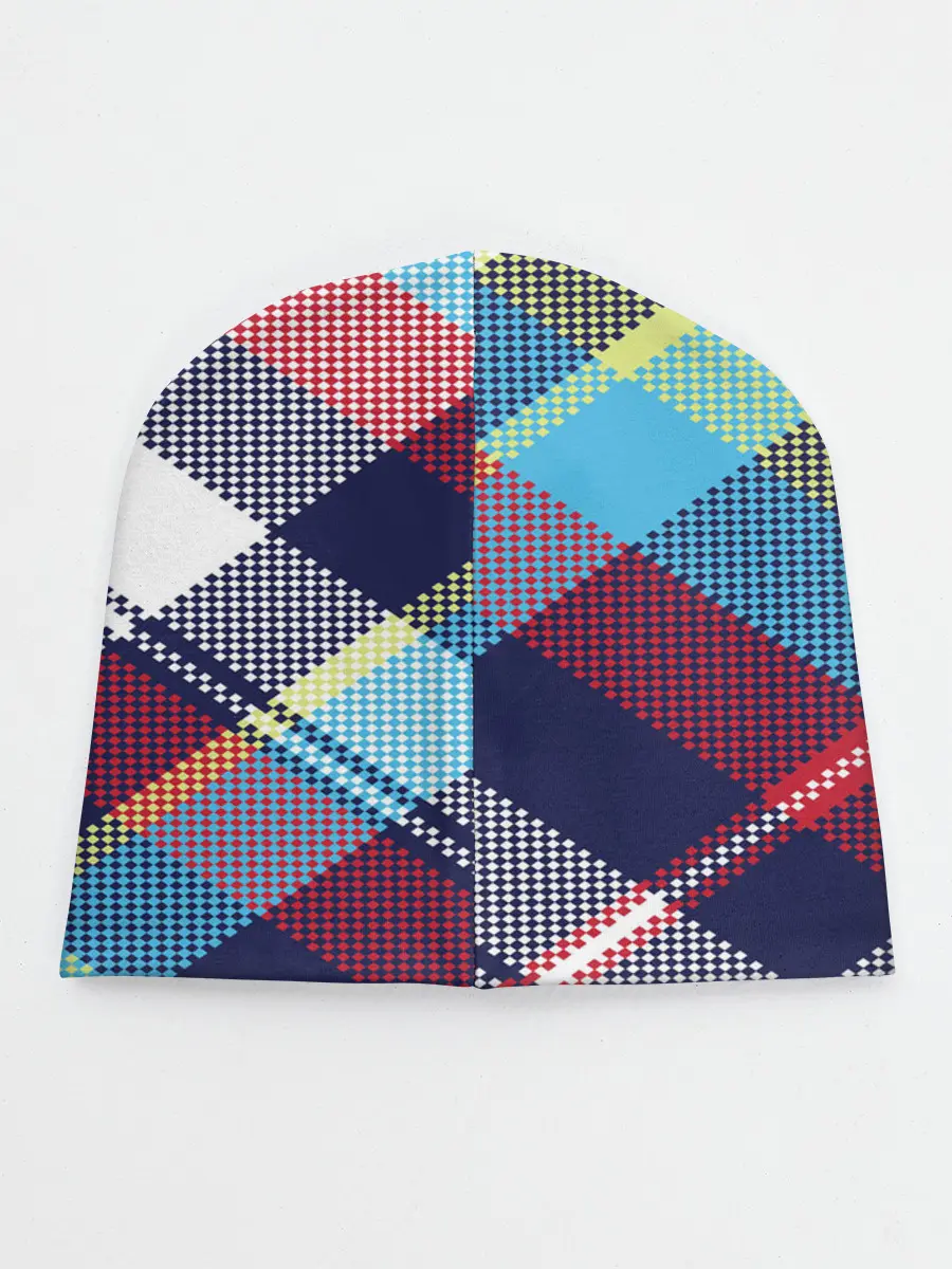 Детская шапка / Клетка / Текстура в клетку #2