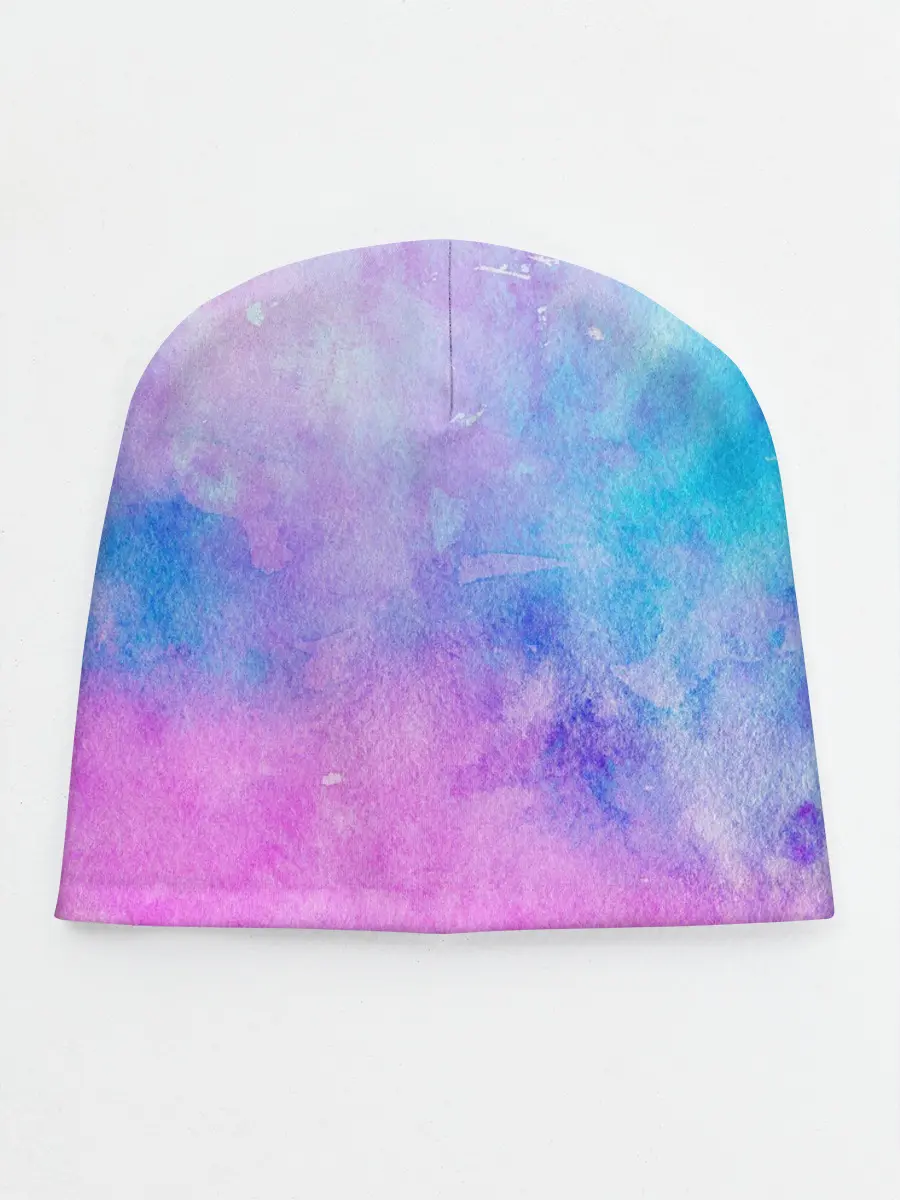 Детская шапка / Акварельные пятна