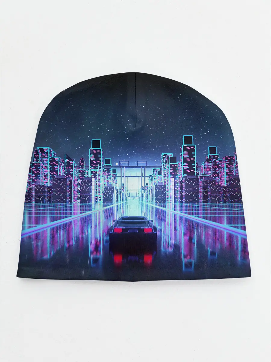 Детская шапка / SYNTHWAVE / RETROWAVE