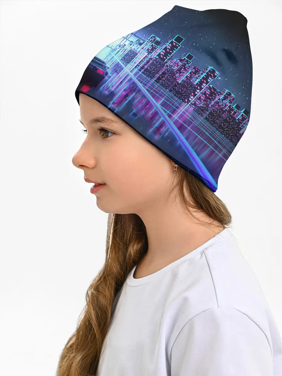 Детская шапка / SYNTHWAVE / RETROWAVE