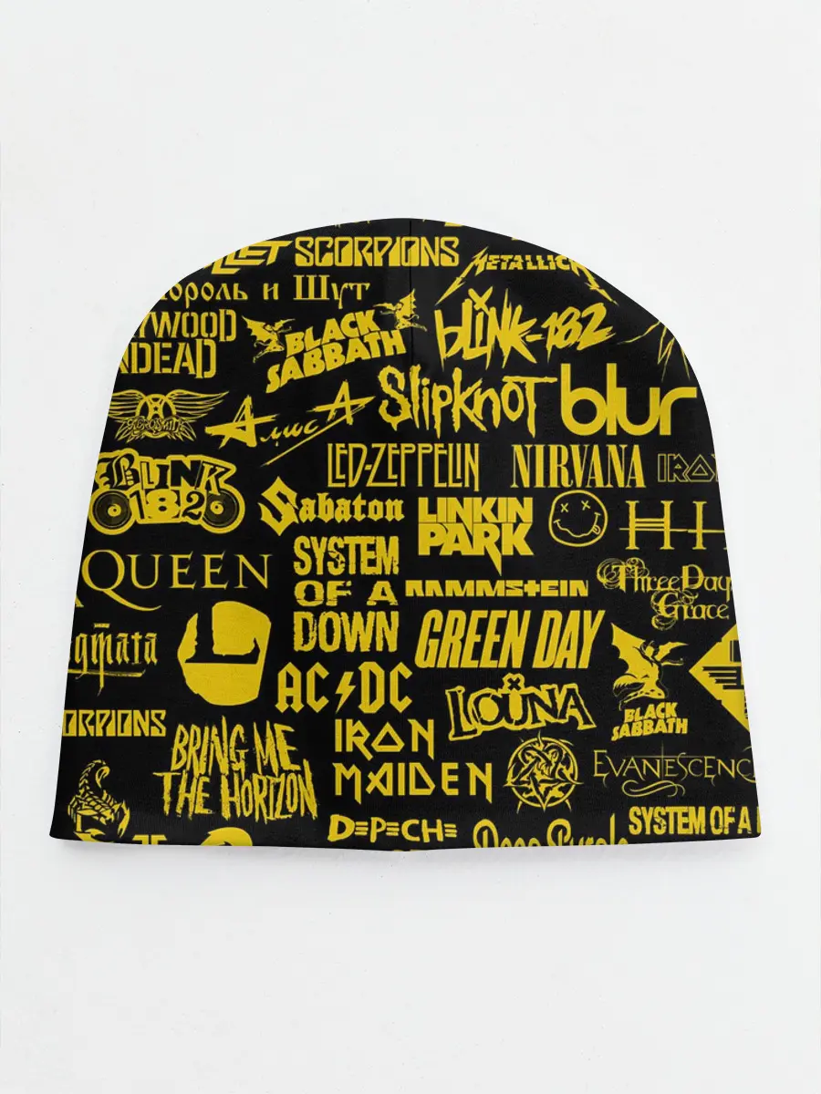 Детская шапка / Логотипы рок групп GOLD