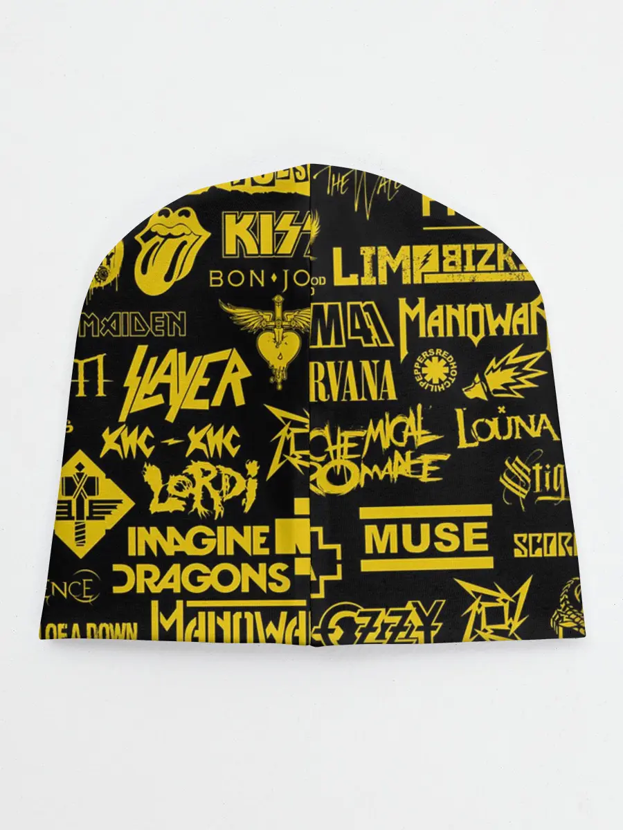 Детская шапка / Логотипы рок групп GOLD