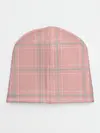 Детская шапка / Шотландка Розовая