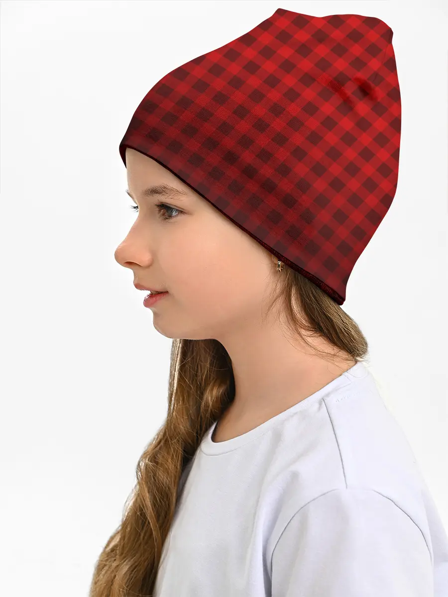 Детская шапка / В КЛЕТОЧКУ