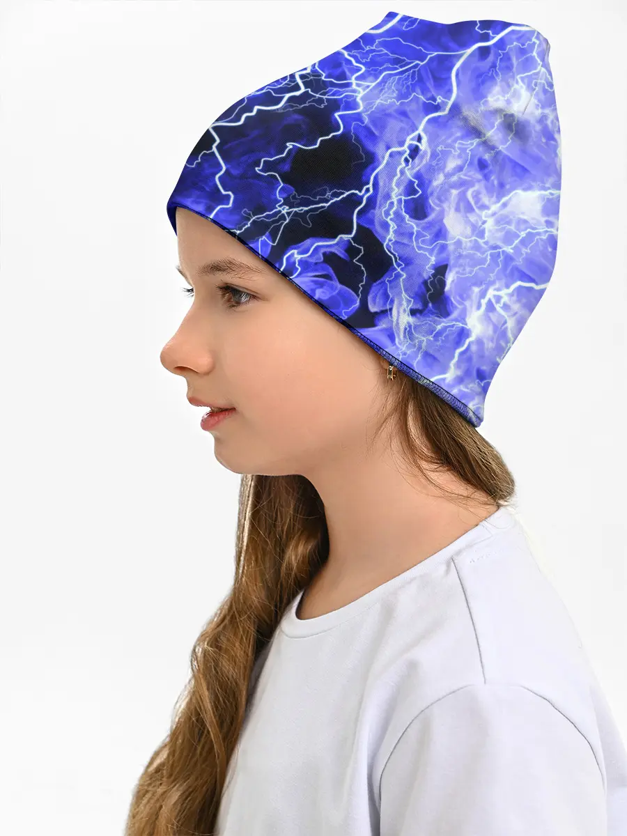 Детская шапка / МОЛНИЯ BLUE