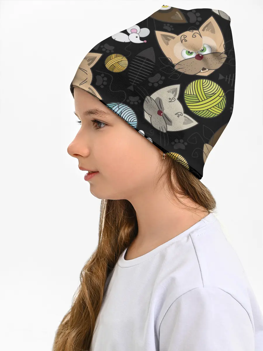 Детская шапка / Злой кот.