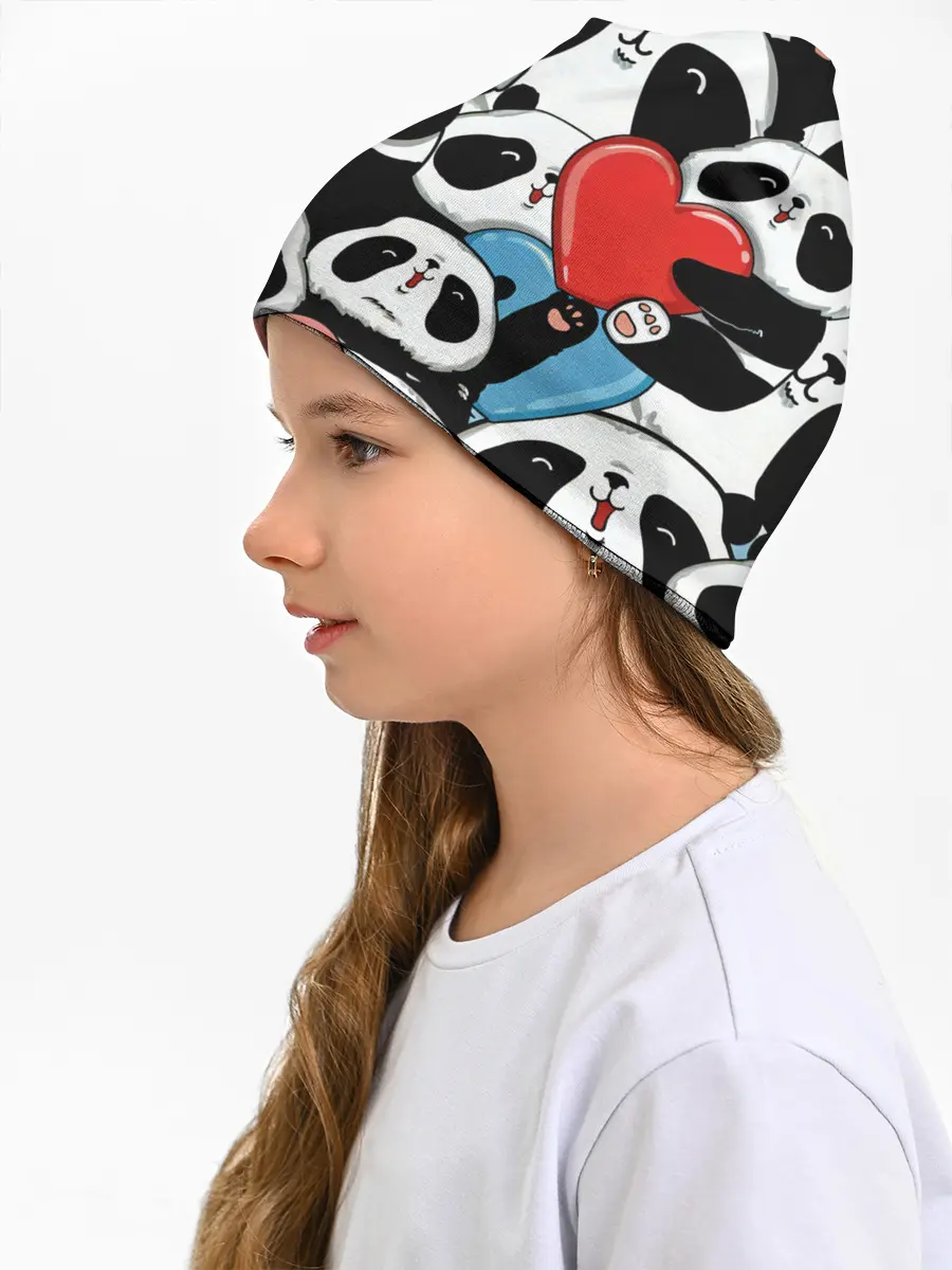 Детская шапка / Панды.