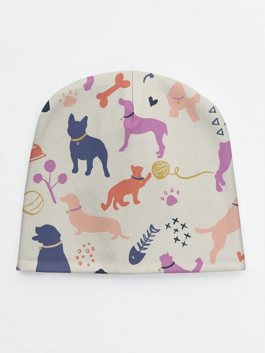 Детская шапка / Домашние животные паттерн | Pets pattern