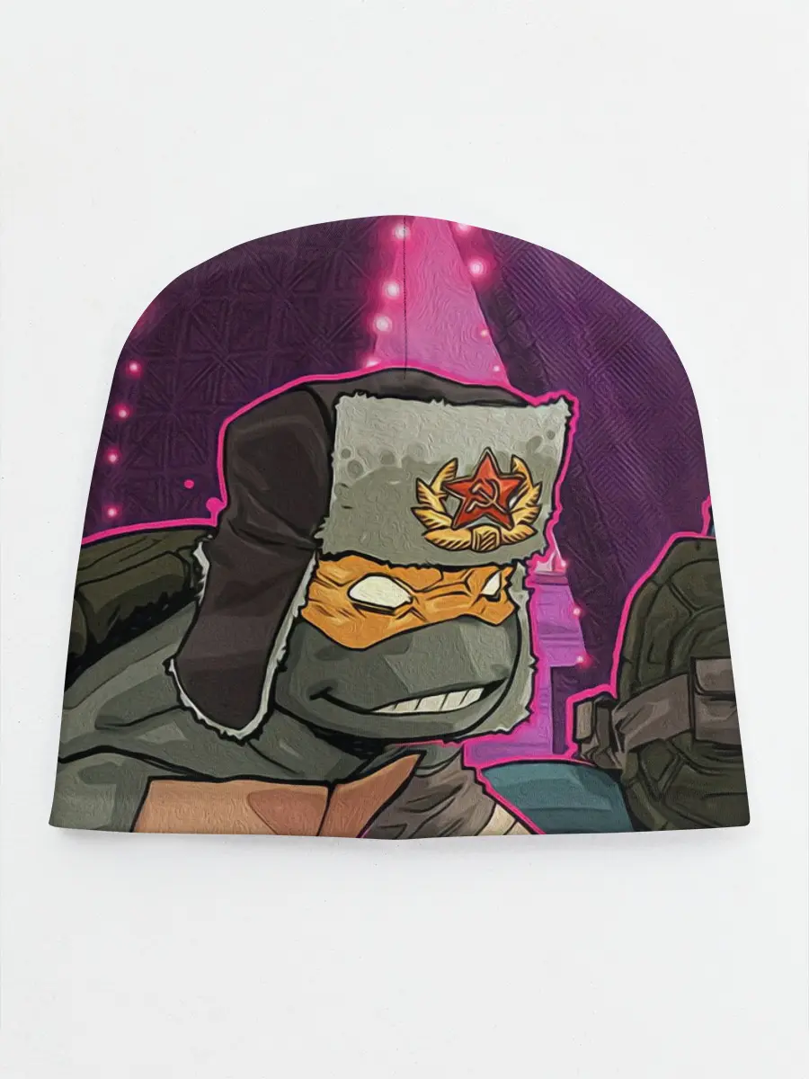 Детская шапка / ЧЕРЕПАШКА В УШАНКЕ НИНДЗЯ