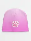 Детская шапка / Розовая лапка с подушечками