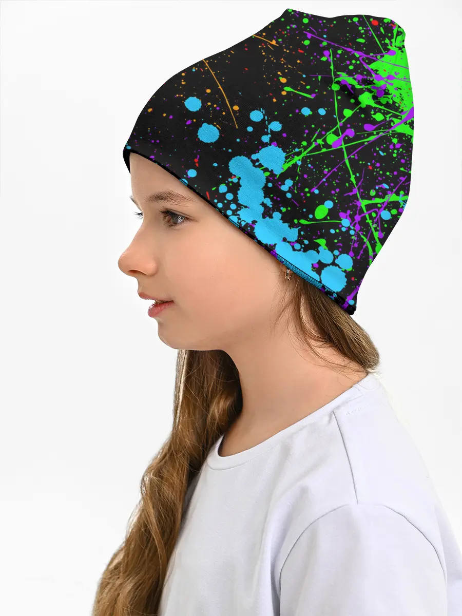 Детская шапка / БРЫЗГИ КРАСОК