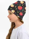 Детская шапка / Яблочный узор