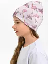 Детская шапка / Розовый фламинго