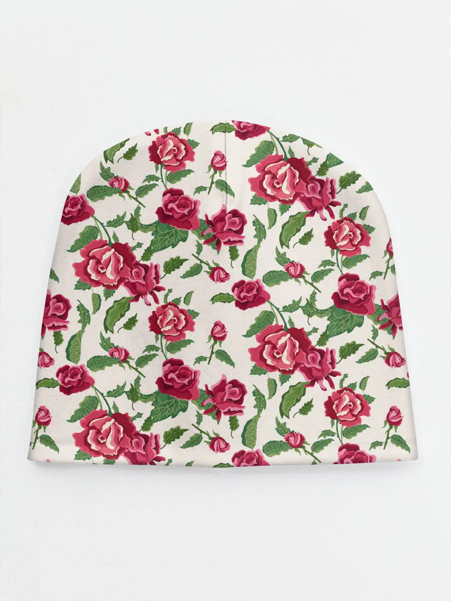 Детская шапка / Цветочный узор