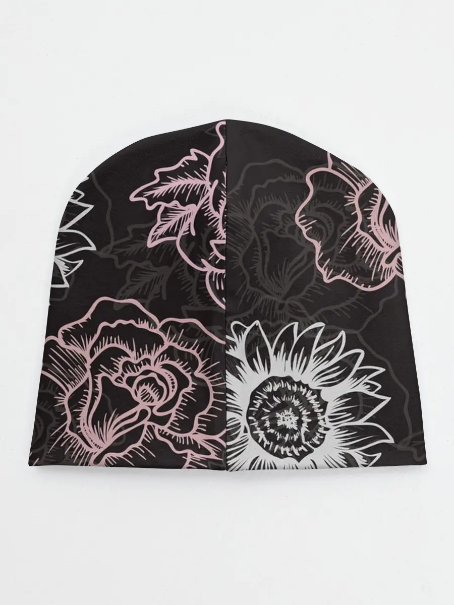 Детская шапка / Цветочный узор