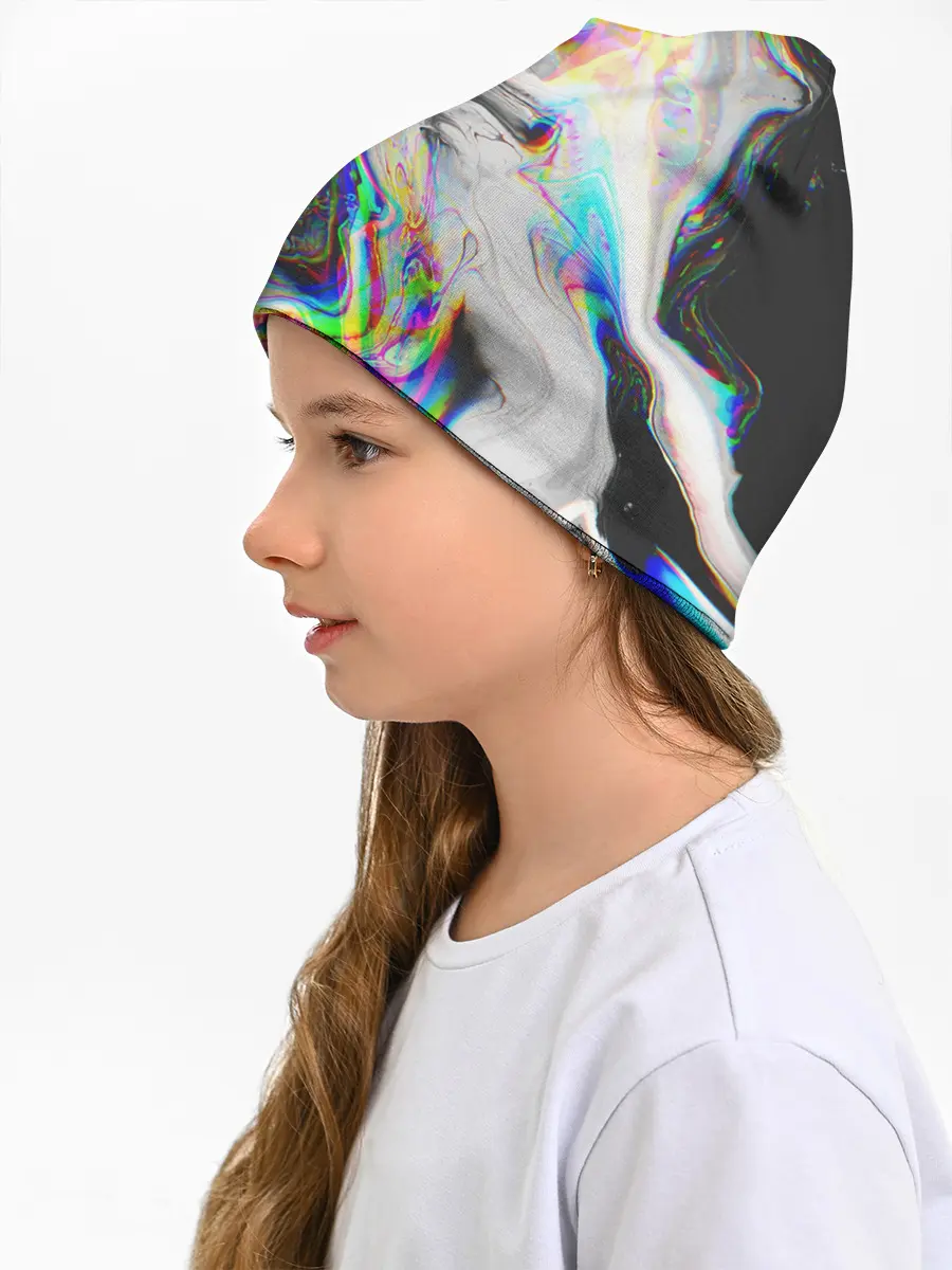 Детская шапка / DIGITAL ABSTRACT GLITCH | ГЛИТЧ