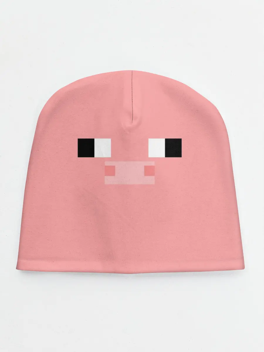 Детская шапка / Minecraft Pig