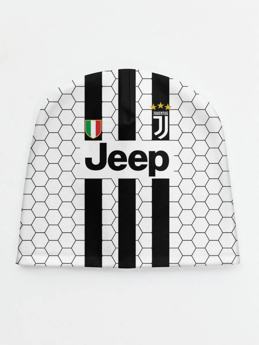 Детская шапка / Ювентус в сетку