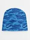 Детская шапка / СИНИЙ КАМУФЛЯЖ