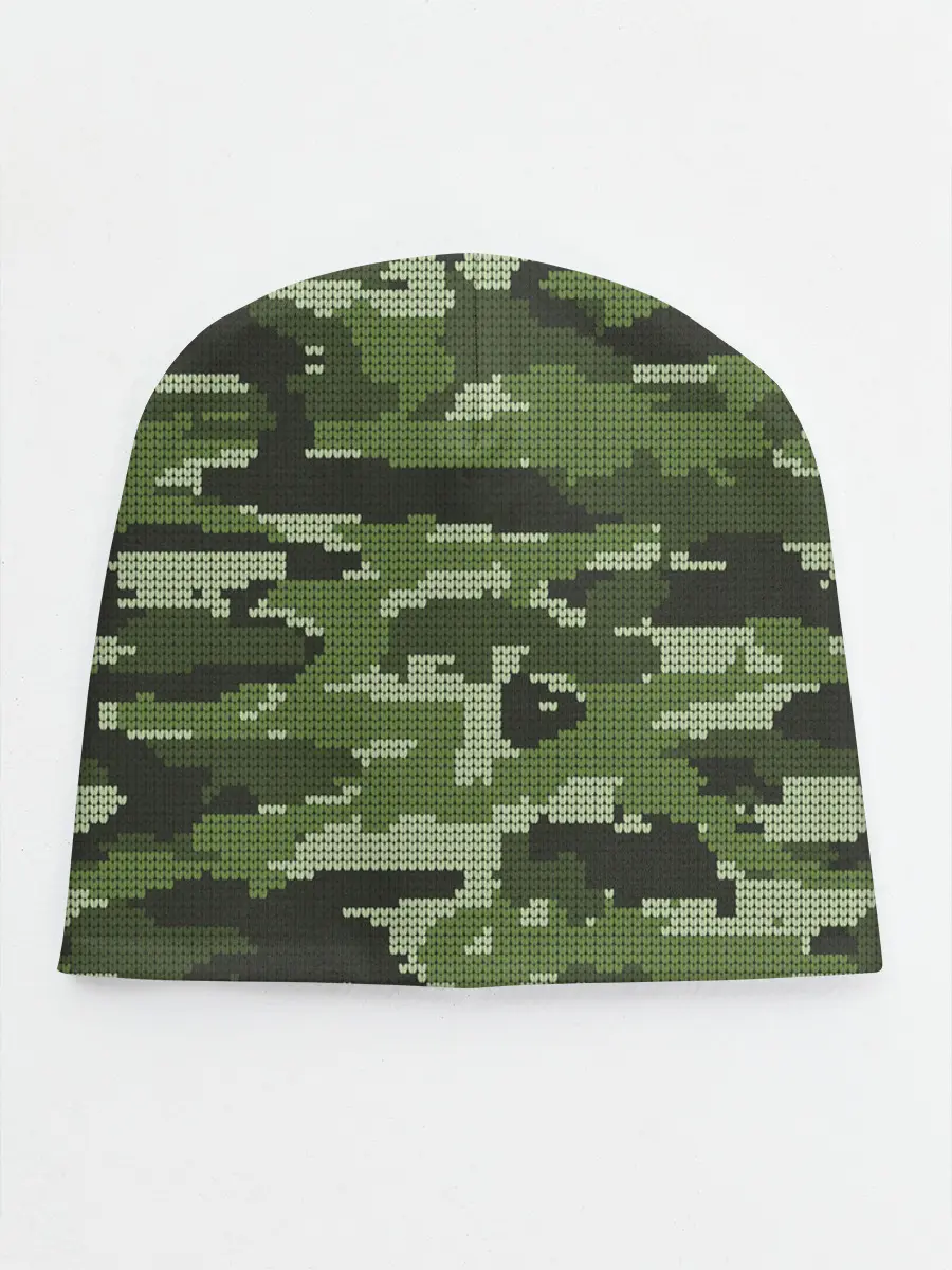 Детская шапка / ВЯЗАННЫЙ КАМУФЛЯЖ