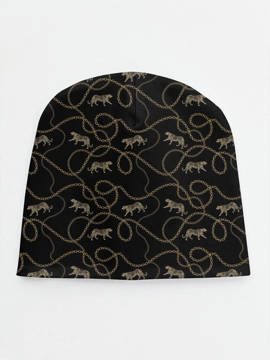 Детская шапка / Леопарды и цепи