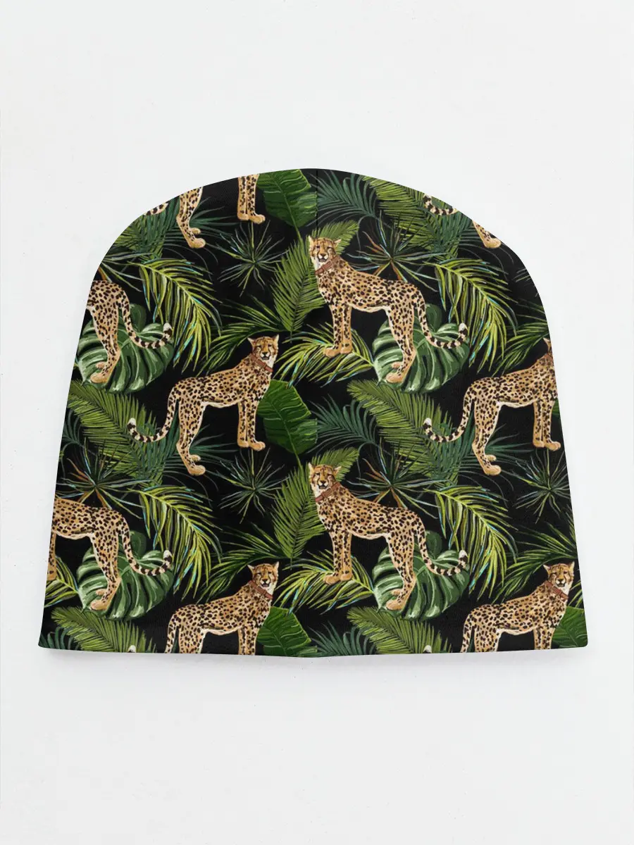 Детская шапка / Леопарды на ветках