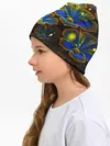 Детская шапка / Ночные Цветочки