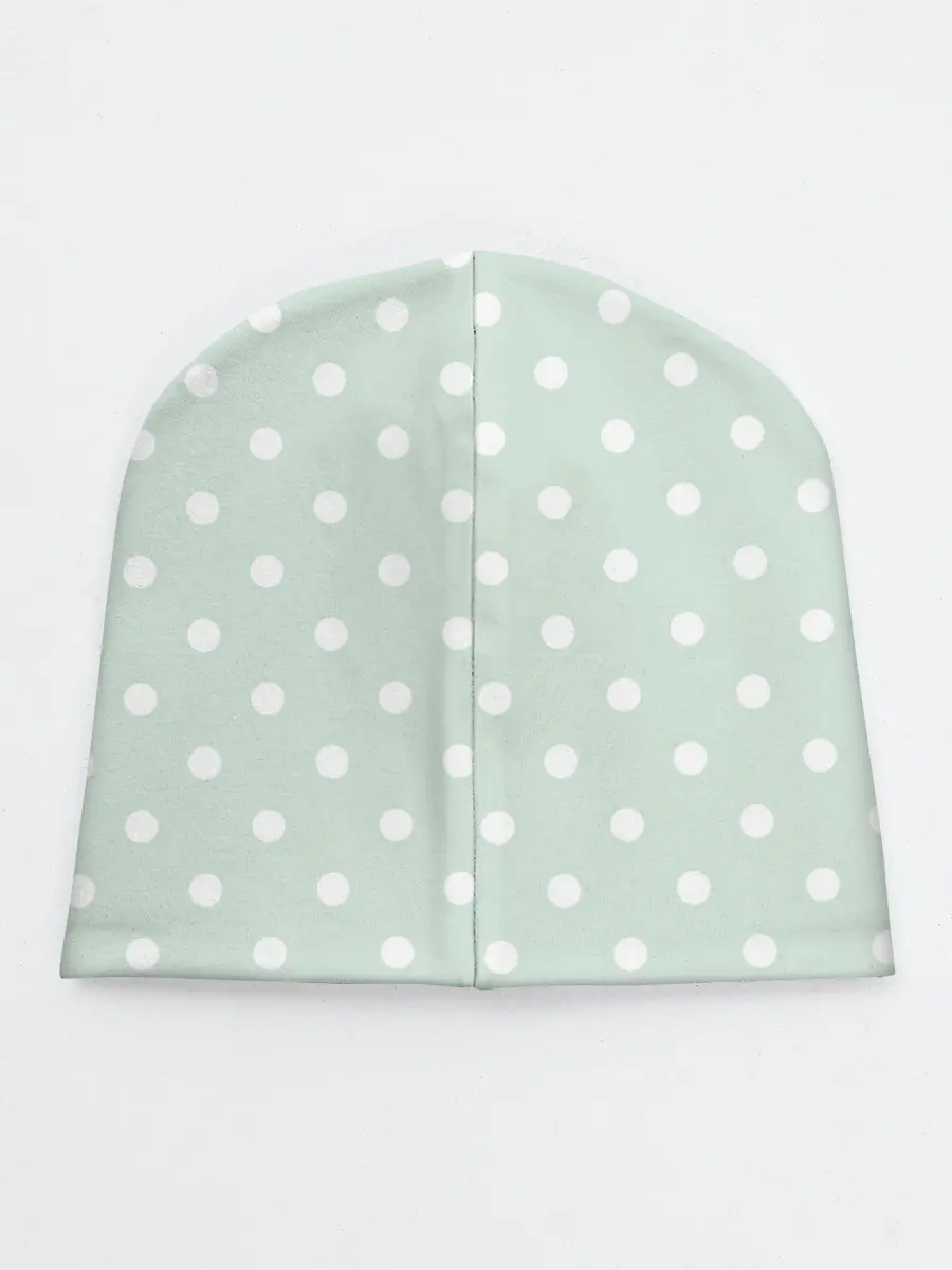 Детская шапка / белый горох